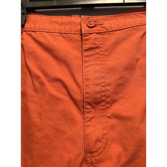 Savane Men's Cargo Shorts Orange Size 42 Multi-Pocket Casual Summer - Picture 3 of 11